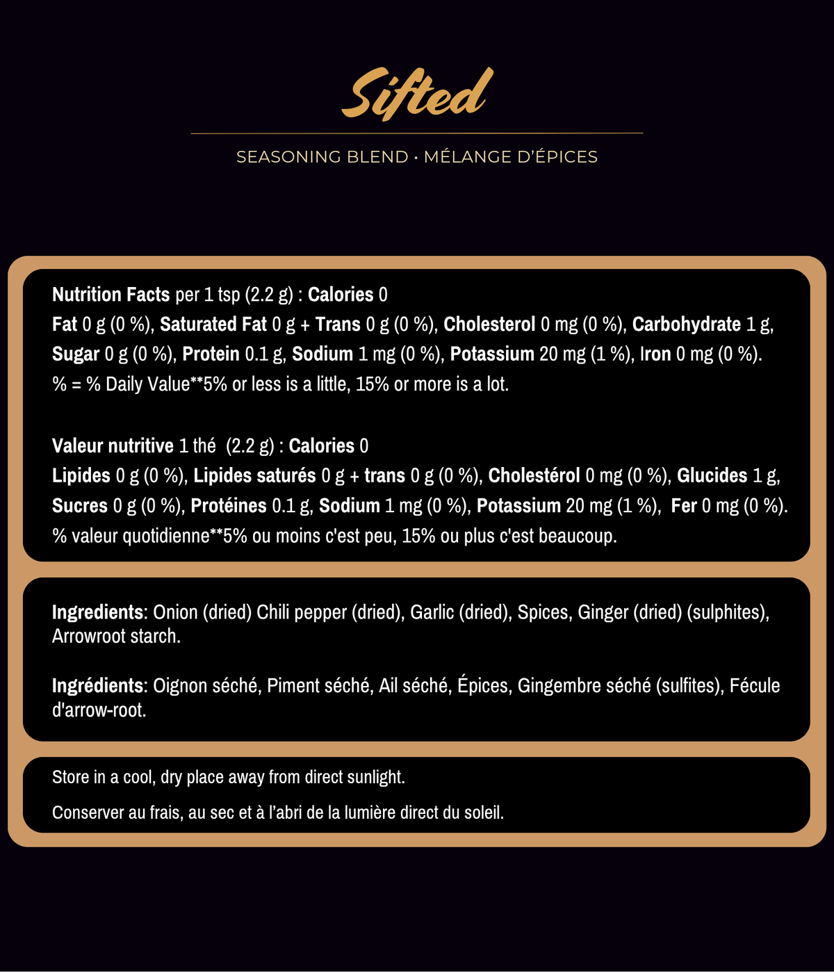 Seasoning Blend • Sifted